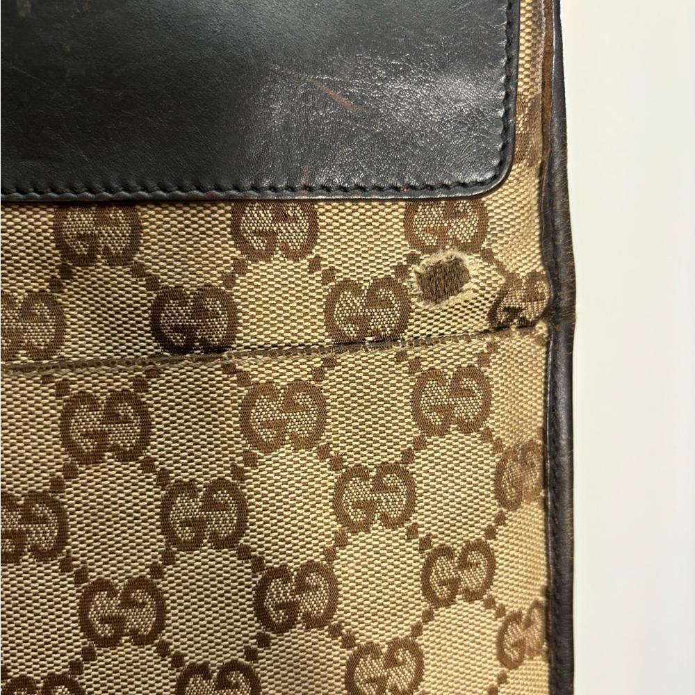 Gucci Brown GG Canvas Messenger Crossbody Bag Monogram Mens Womens $849 - Picture 7 of 10